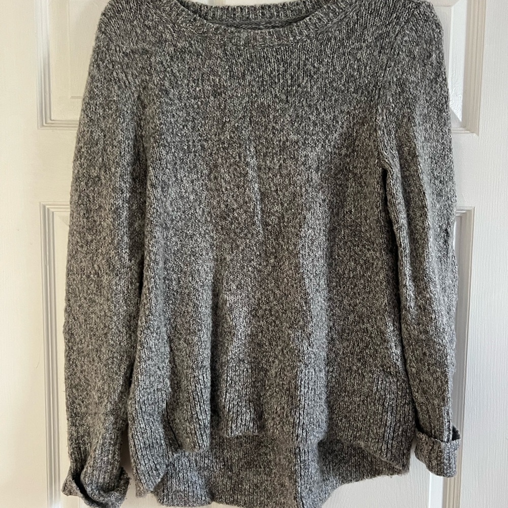 Lou & Grey Heathered Gray Women's Sweater